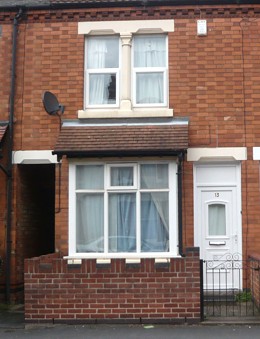 Exterior of 13 Arthur Street, Loughborough